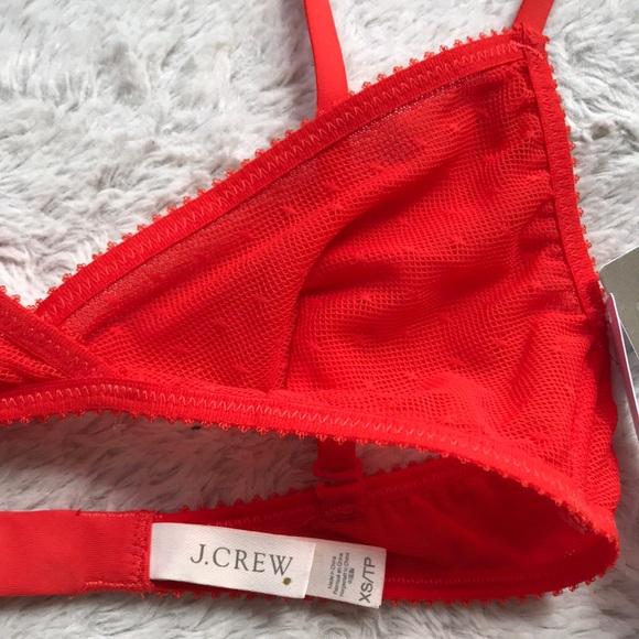 NWT J. Crew scarlet red laced bra - Picture 7 of 7